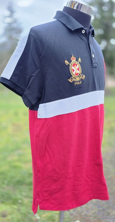 Vintage POLO Ralph Lauren Crest Big Logo Shirt Mens Large Rare Non Vintage Y2k - Picture 4 of 9